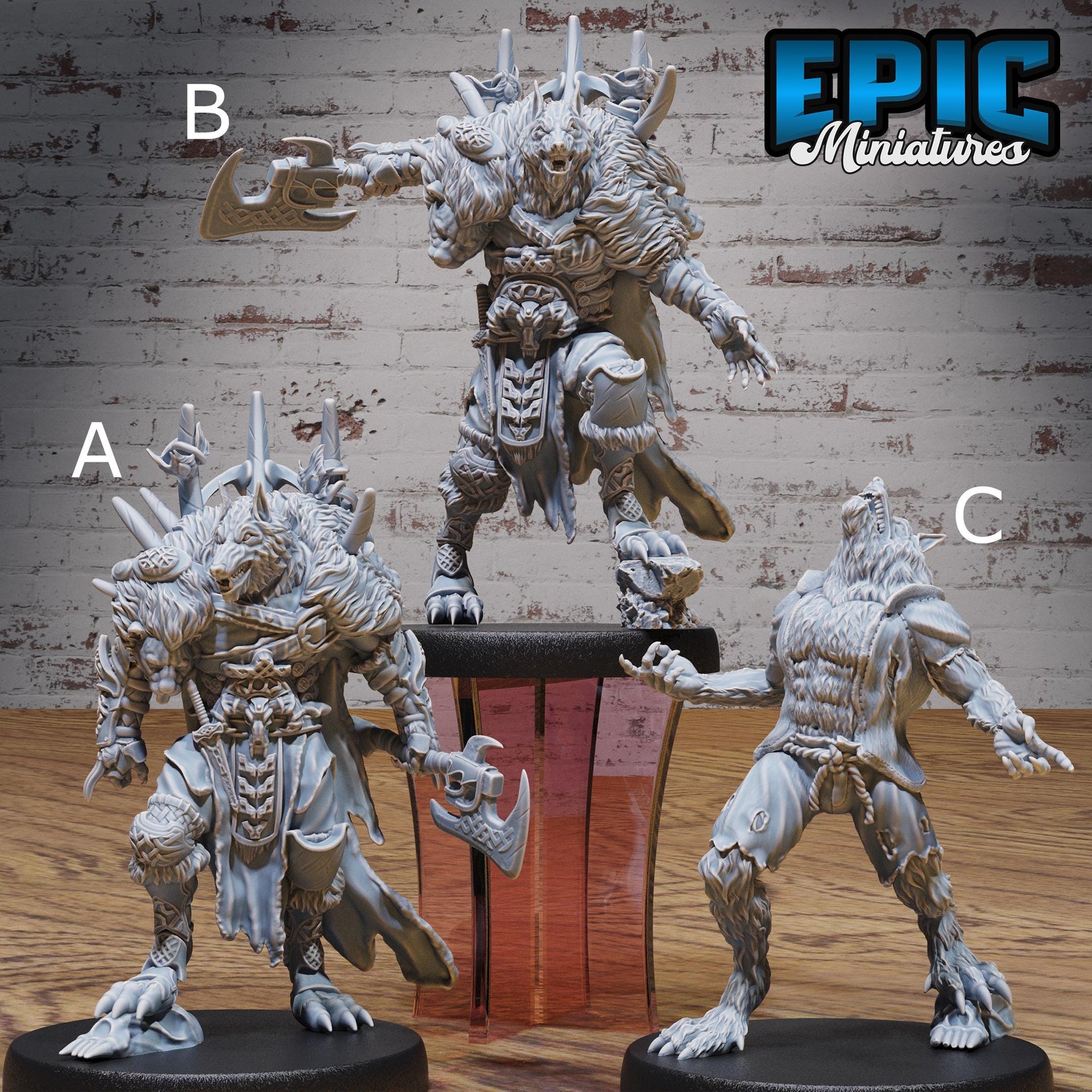 Werewolf Beast King - Epic Miniatures | Vampire Invasion | 28mm | 32mm | Lord | Movie Monster