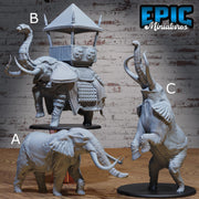 Safari Elephant - Epic Miniatures | Safari Tour | 28mm | 32mm | Armored | African bush elephant