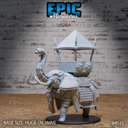 Safari Elephant - Epic Miniatures | Safari Tour | 28mm | 32mm | Armored | African bush elephant