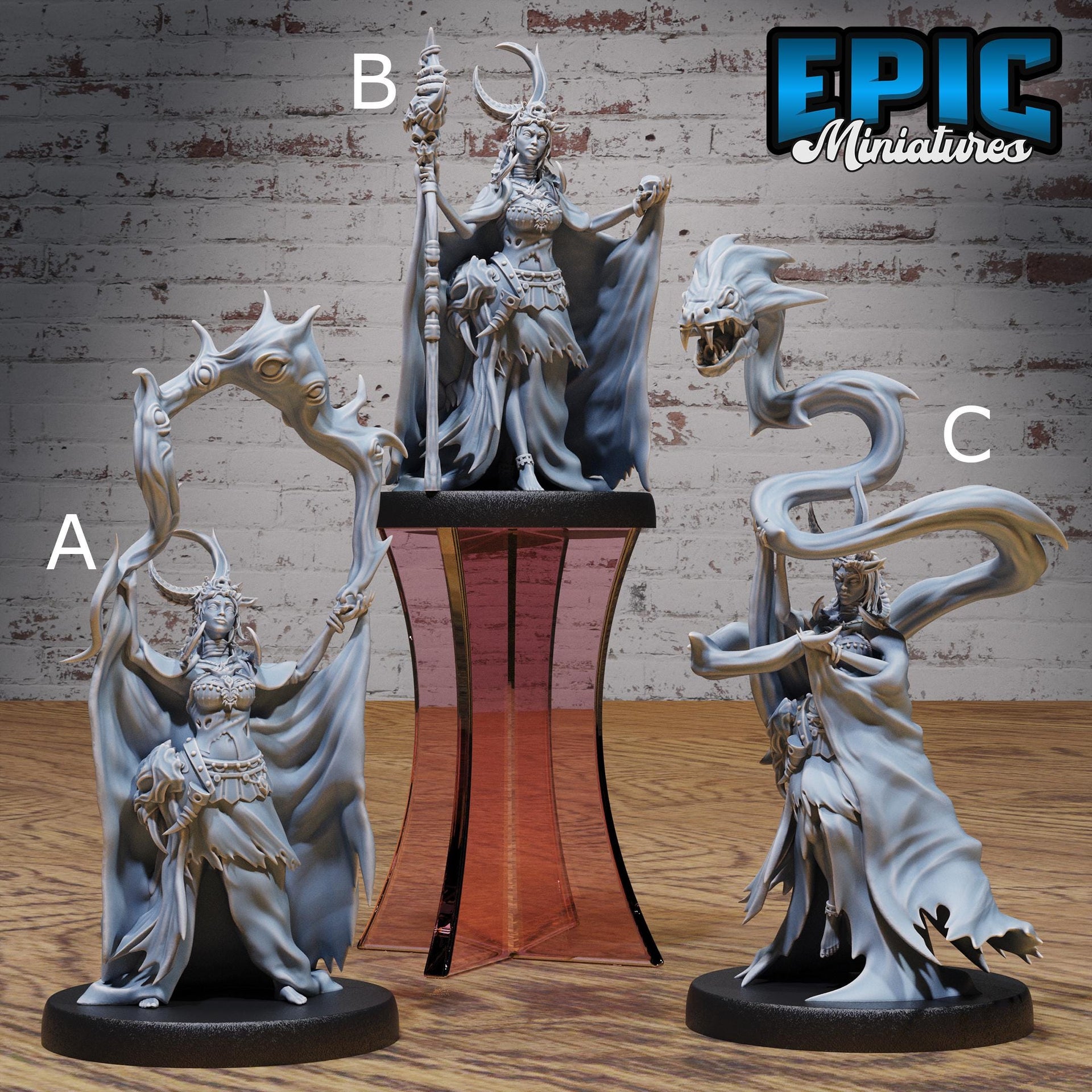 Dragon Blood Shamaness - Epic Miniatures | Safari Tour | 28mm | 32mm | Warlock | Sorcerer