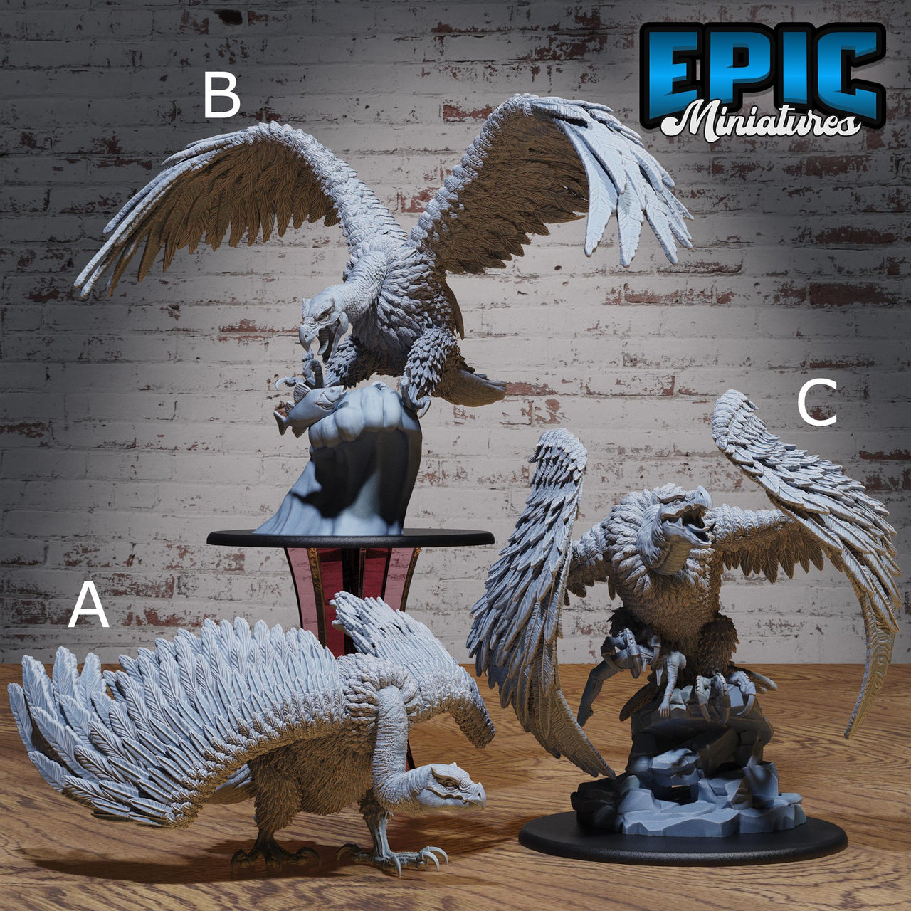 Giant Vulture - Epic Miniatures | Safari Tour | 28mm | 32mm | Desert | Bird