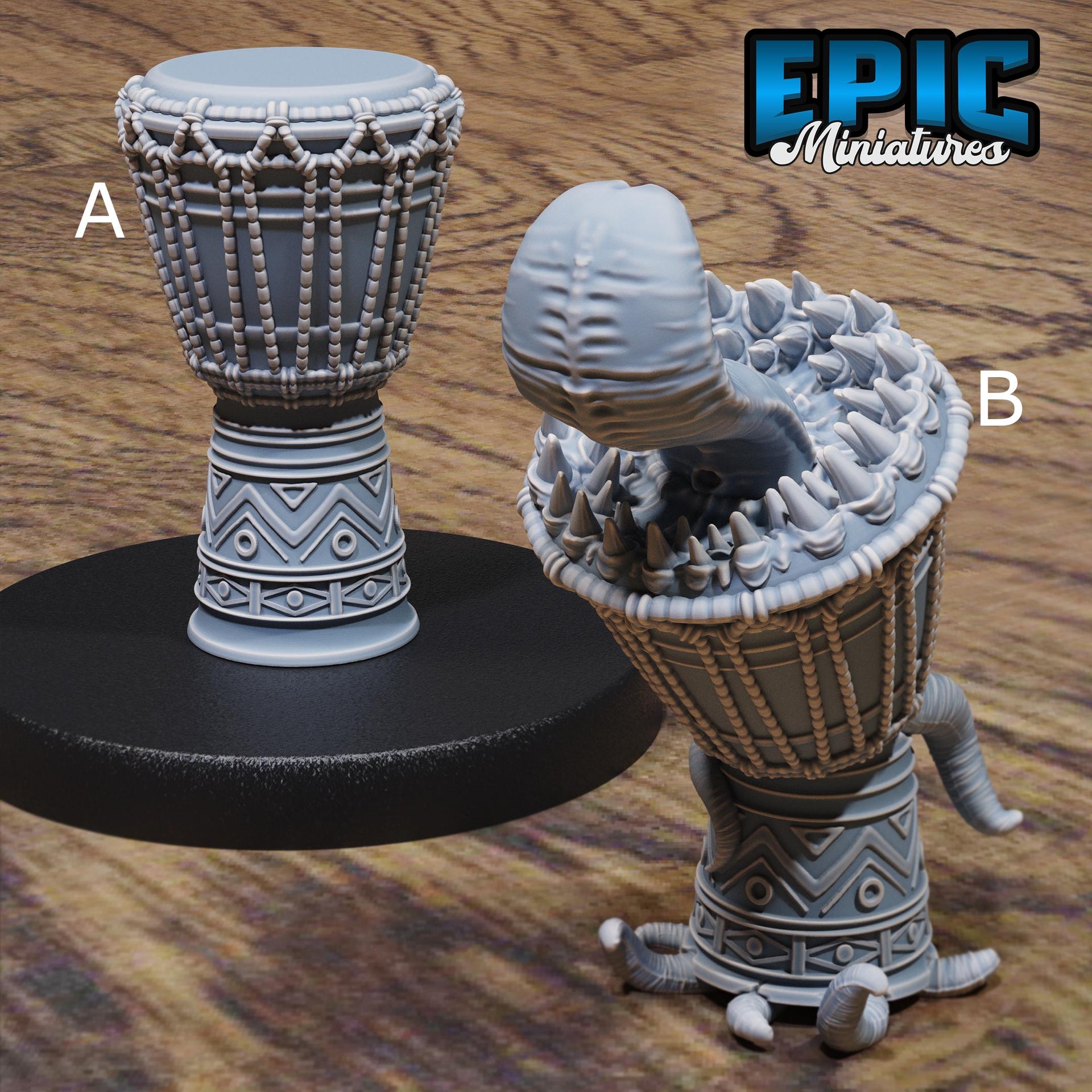 Mimic Drum - Epic Miniatures | Safari Tour | 28mm | 32mm | Djembe