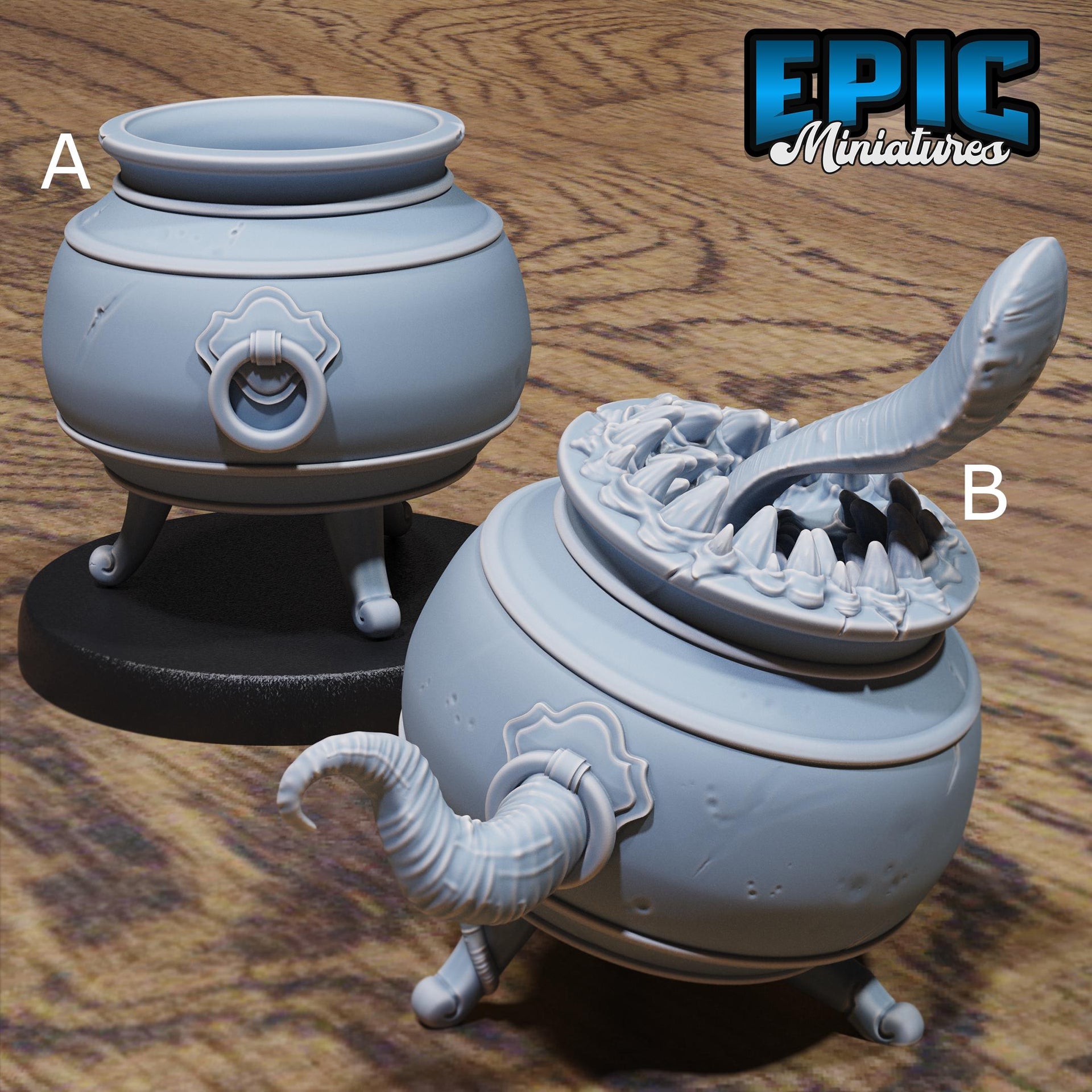 Mimic Cauldron - Epic Miniatures | Safari Tour | 28mm | 32mm | Pot | Jar