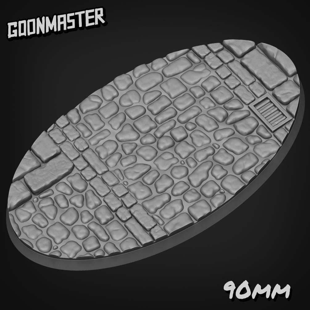 Cobble Stone Road Bases - Goonmaster | 25mm, 32mm, 40mm, 60, 75mm, and more for roleplaying and wargaming! Ready for Magnetizing!