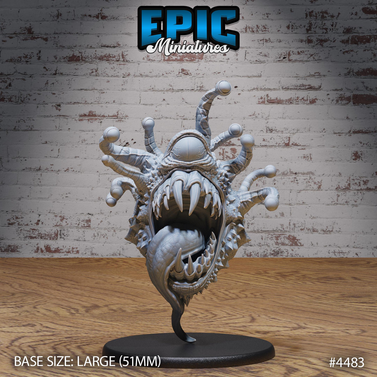 Blinded Eye Tyrant - Epic Miniatures | Deep Dark Caves | 28mm | Cave | Zombie