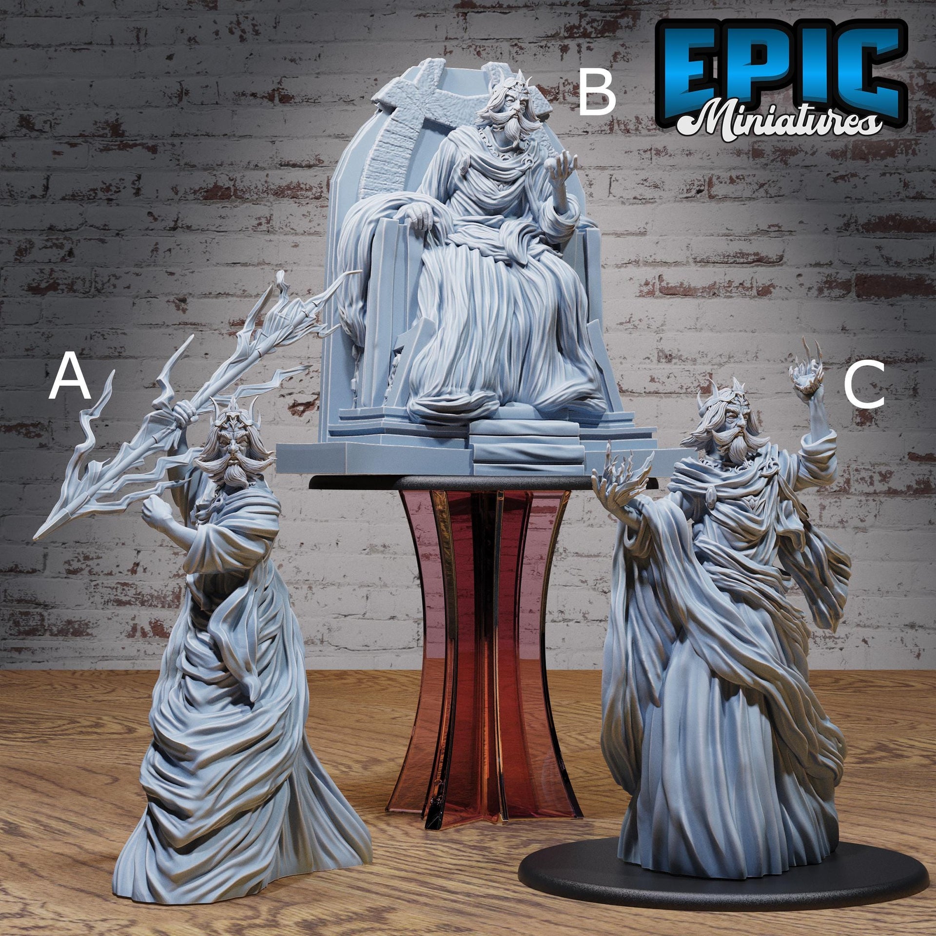 White God Avatar - Epic Miniatures | Faith Defender | 28mm | 32mm | Diety | Lord | Huge