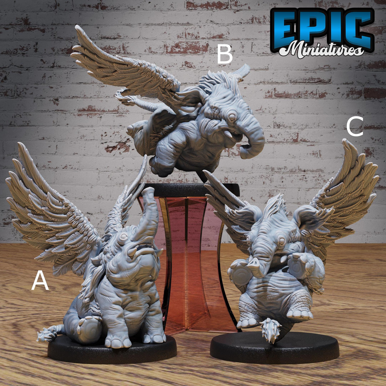 holyphant - Epic Miniatures | Faith Defender | 28mm | 32mm | Flying Elephant