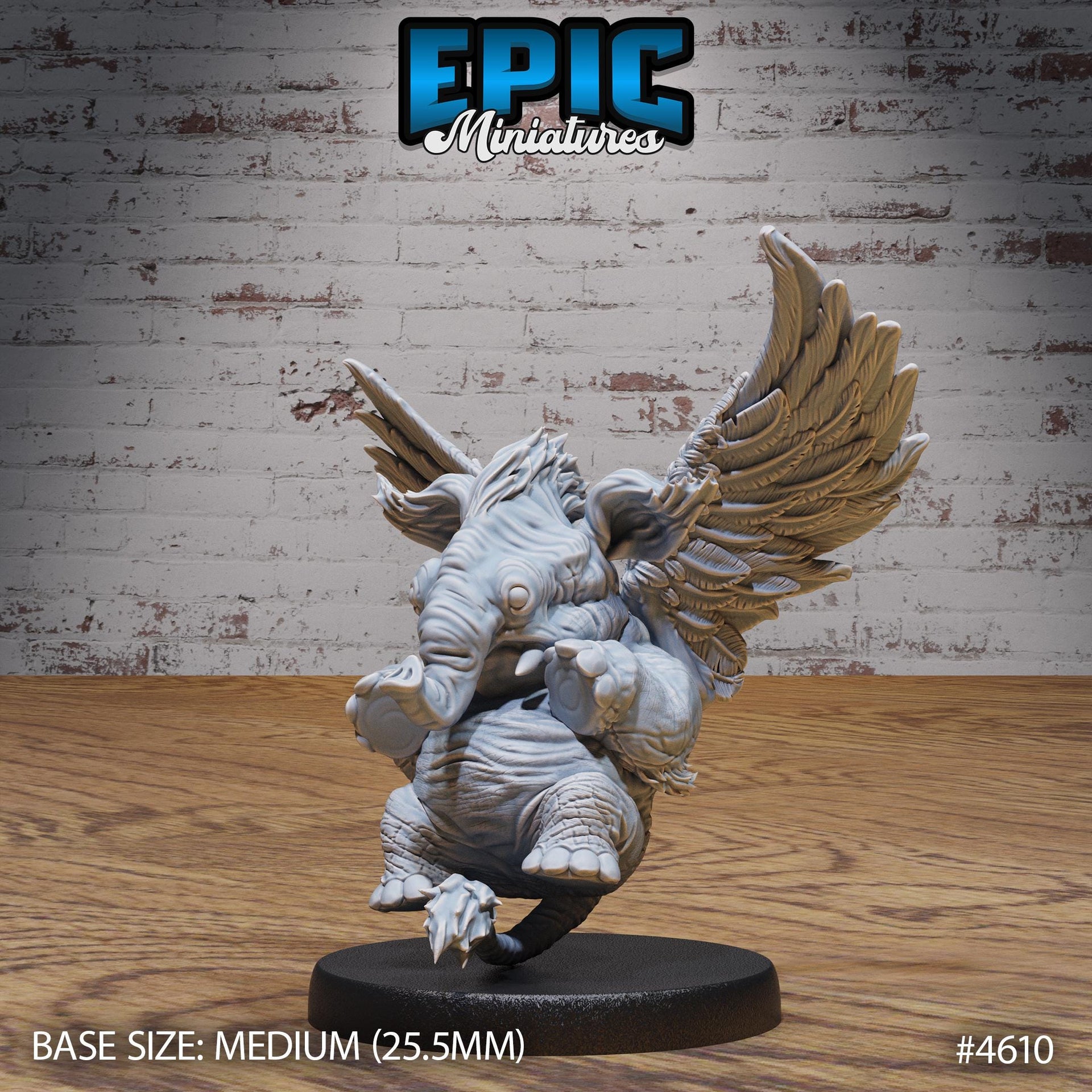 holyphant - Epic Miniatures | Faith Defender | 28mm | 32mm | Flying Elephant