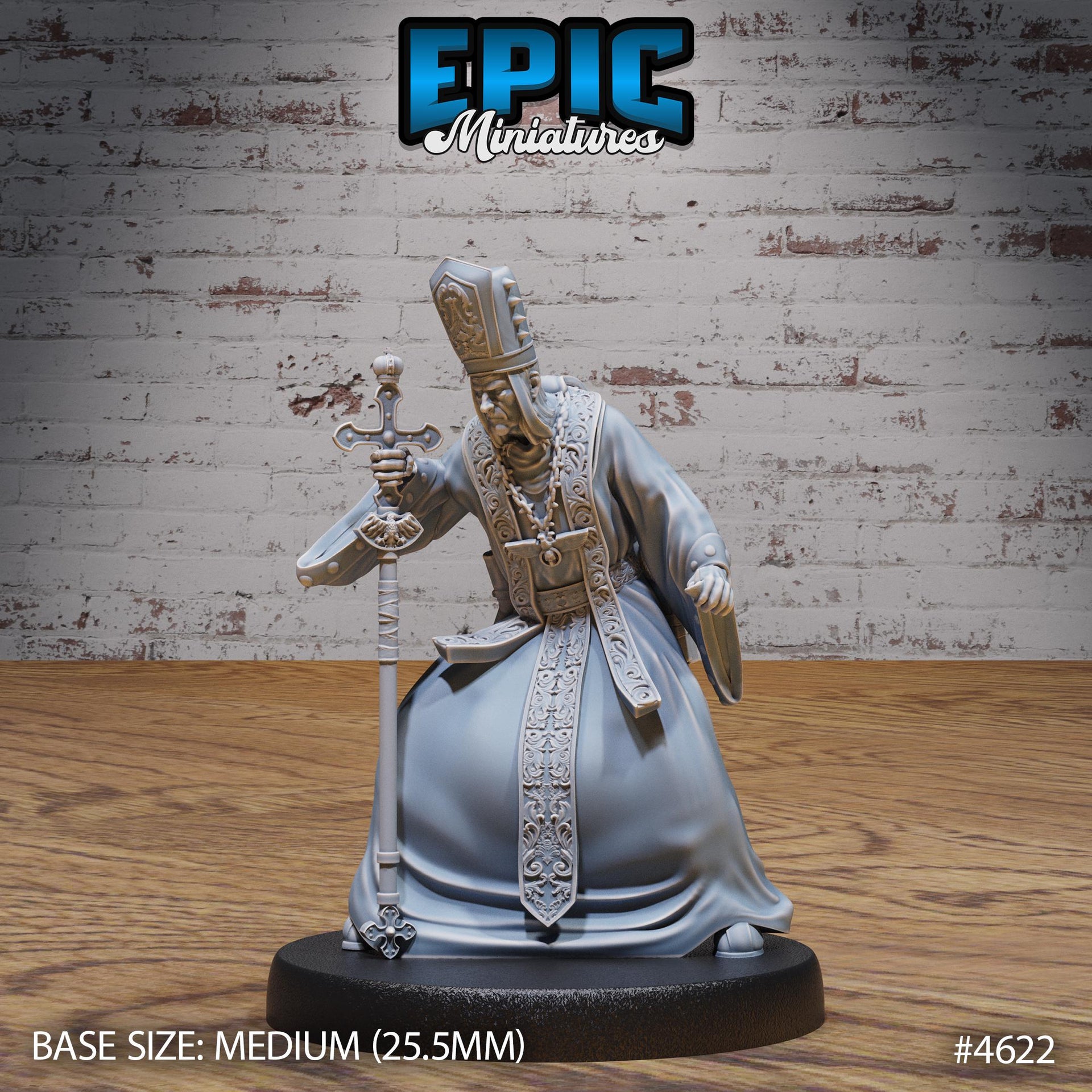 Fallen Bishop - Epic Miniatures | Faith Defender | 28mm | 32mm | Villager | Inquisitor | Priest