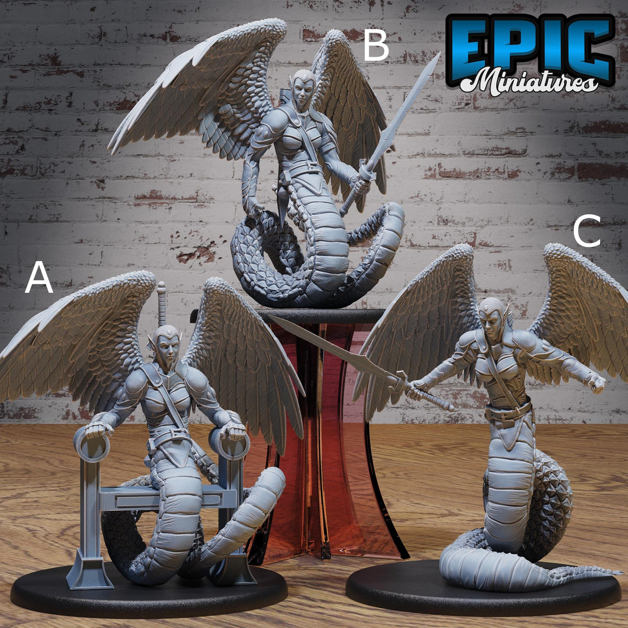 Holy Serpent - Epic Miniatures | Faith Defender | 28mm | 32mm | Angel | Biblical