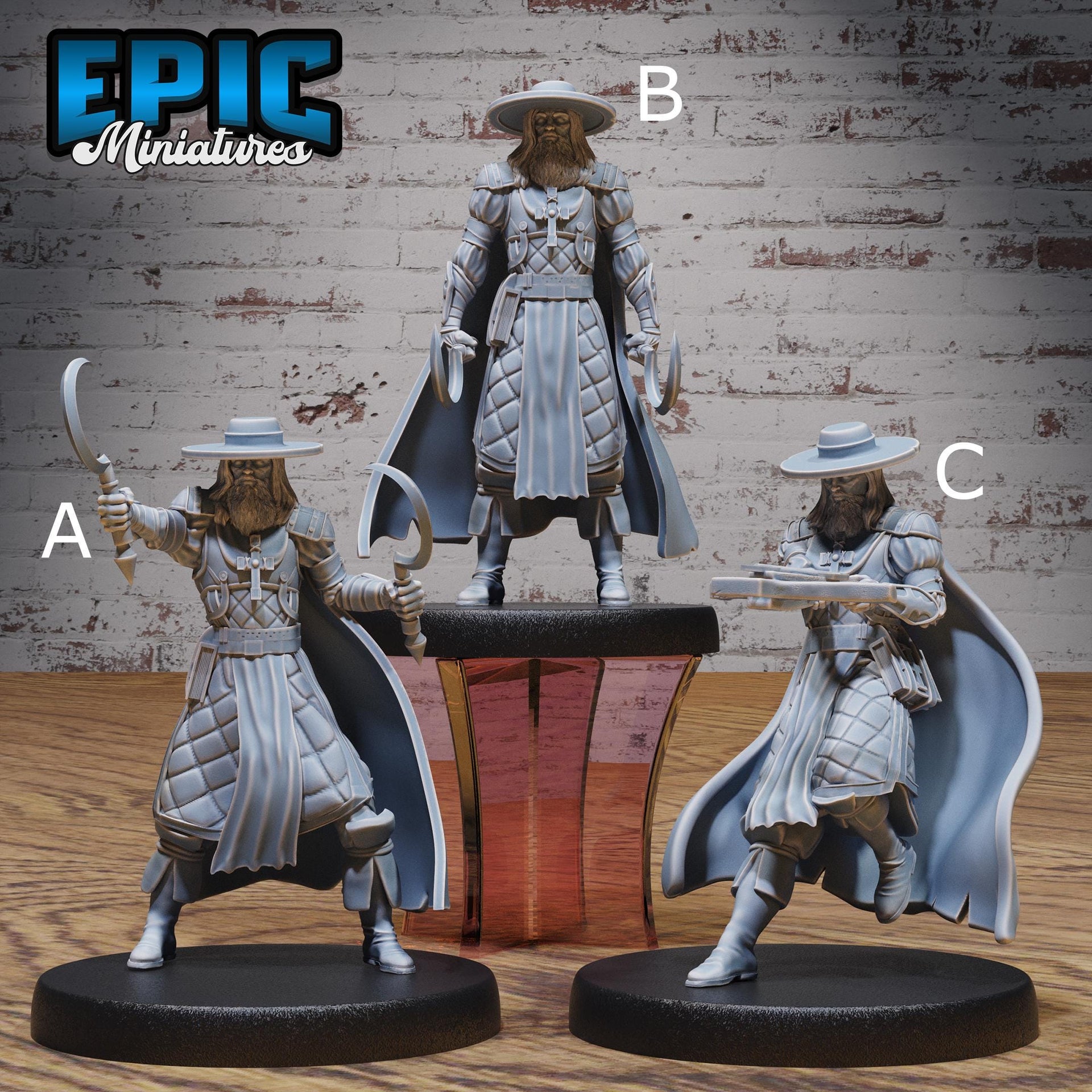 Monster Hunter Van Helsing - Epic Miniatures | Faith Defender | 28mm | 32mm | Villager | Inquisitor | Vampire Hunter