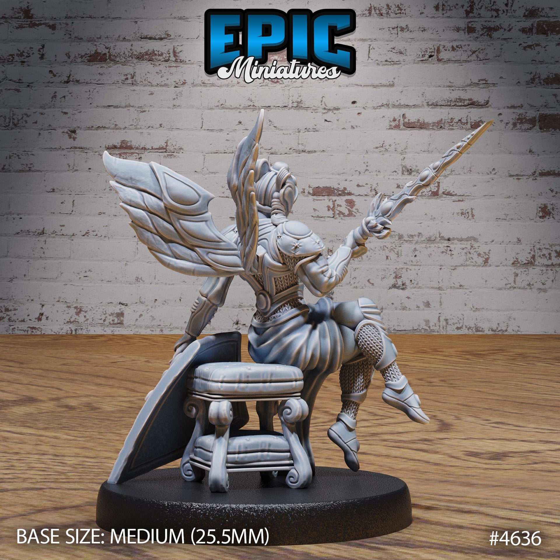 Astral Deva - Epic Miniatures | Faith Defender | 28mm | 32mm | Paladin | Angel | Knight