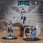 Planetar Female Angel - Epic Miniatures | Faith Defender | 28mm | 32mm | Astral | Biblical