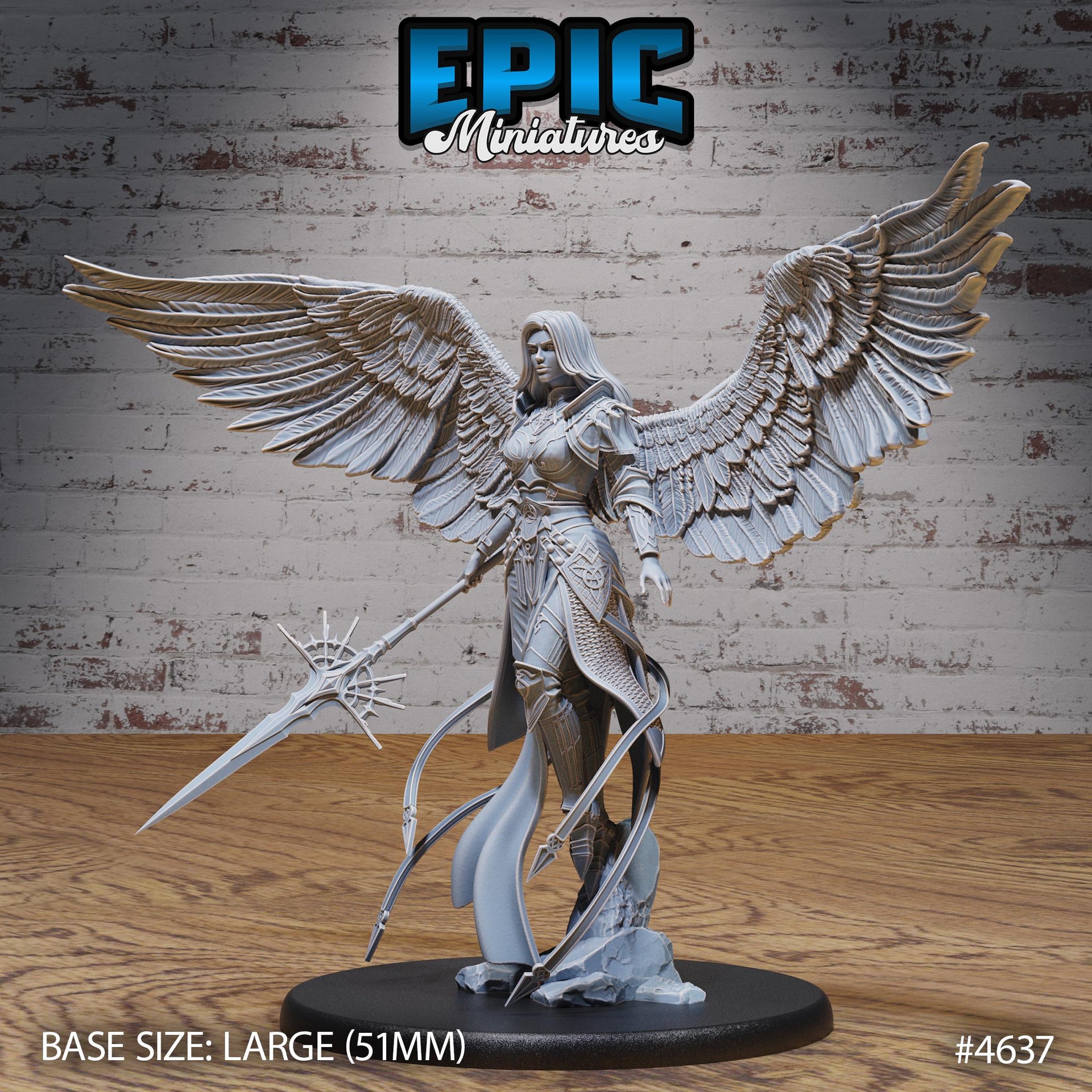 Planetar Female Angel - Epic Miniatures | Faith Defender | 28mm | 32mm | Astral | Biblical