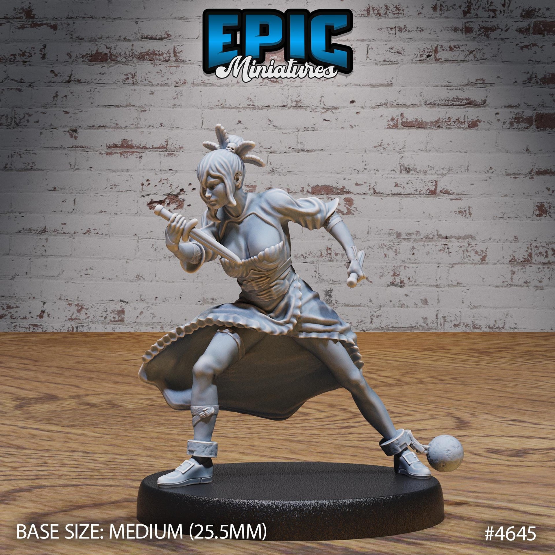 Captured Witch - Epic Miniatures | Faith Defender | 28mm | 32mm | Prisoner | Sorcerer