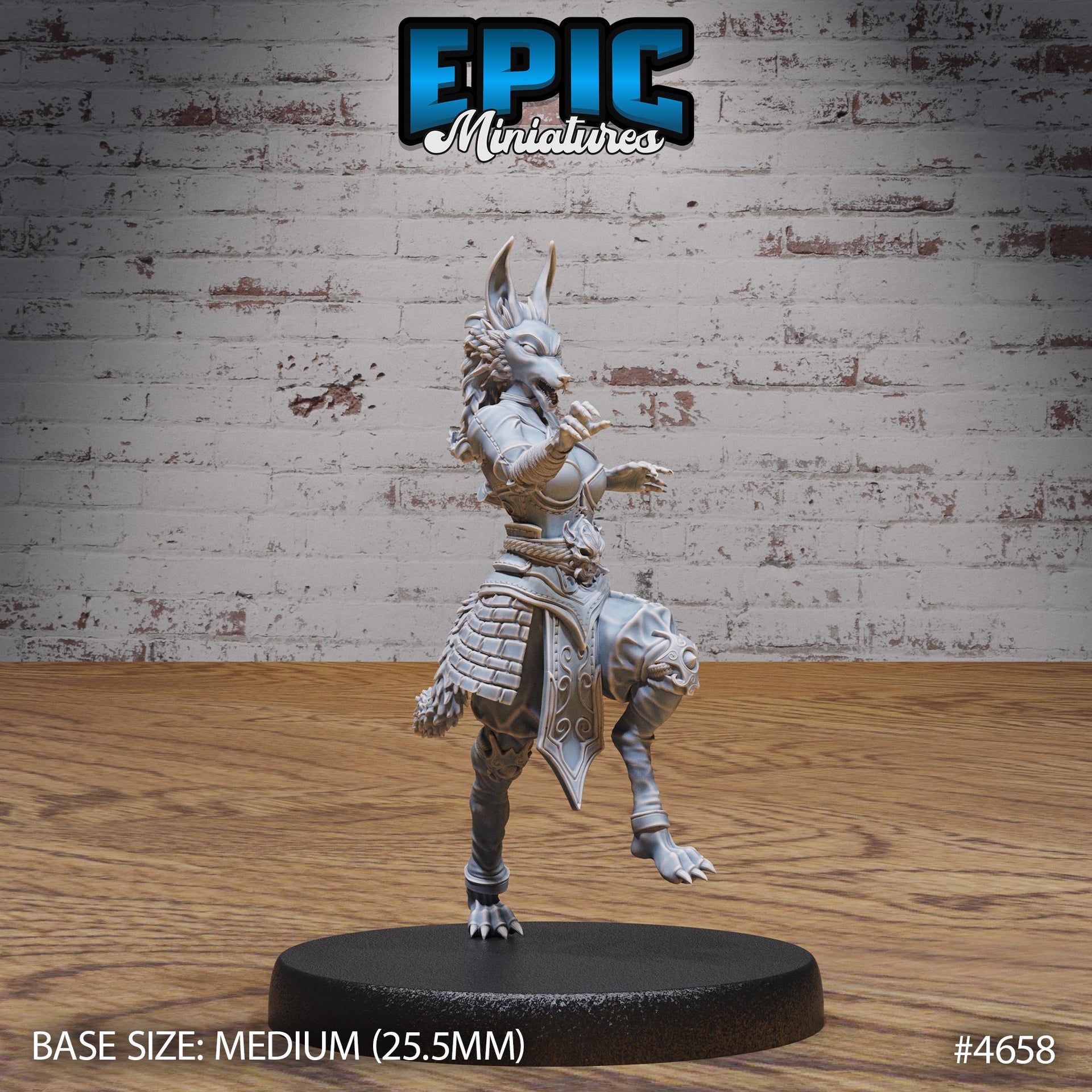 Jackalwere Female - Epic Miniatures | Beast Hunt | 28mm | 32mm | Egypt | Hyena | Jackalfolk