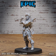 Orc Lady Adventurer - Epic Miniatures | Beast Hunt | 28mm | 32mm | Barbarian | Fighter