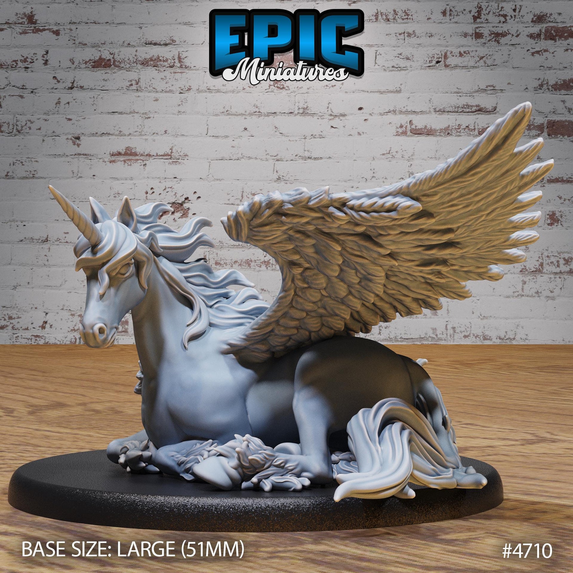 Unicorn Classic - Epic Miniatures | Old Fables | 28mm | 32mm | Pegasus | Mount