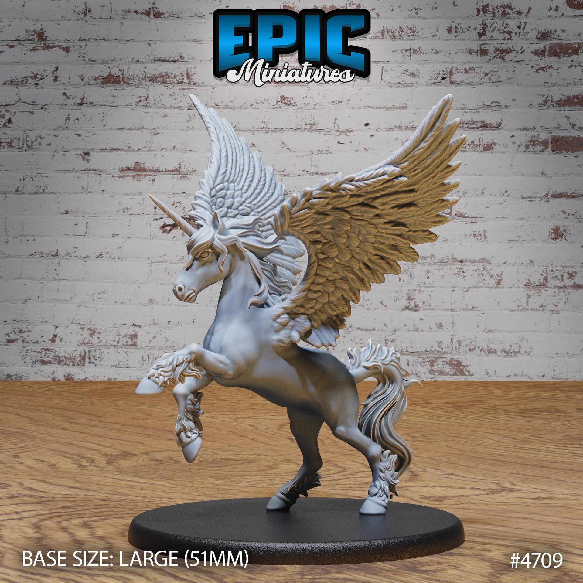 Unicorn Classic - Epic Miniatures | Old Fables | 28mm | 32mm | Pegasus | Mount