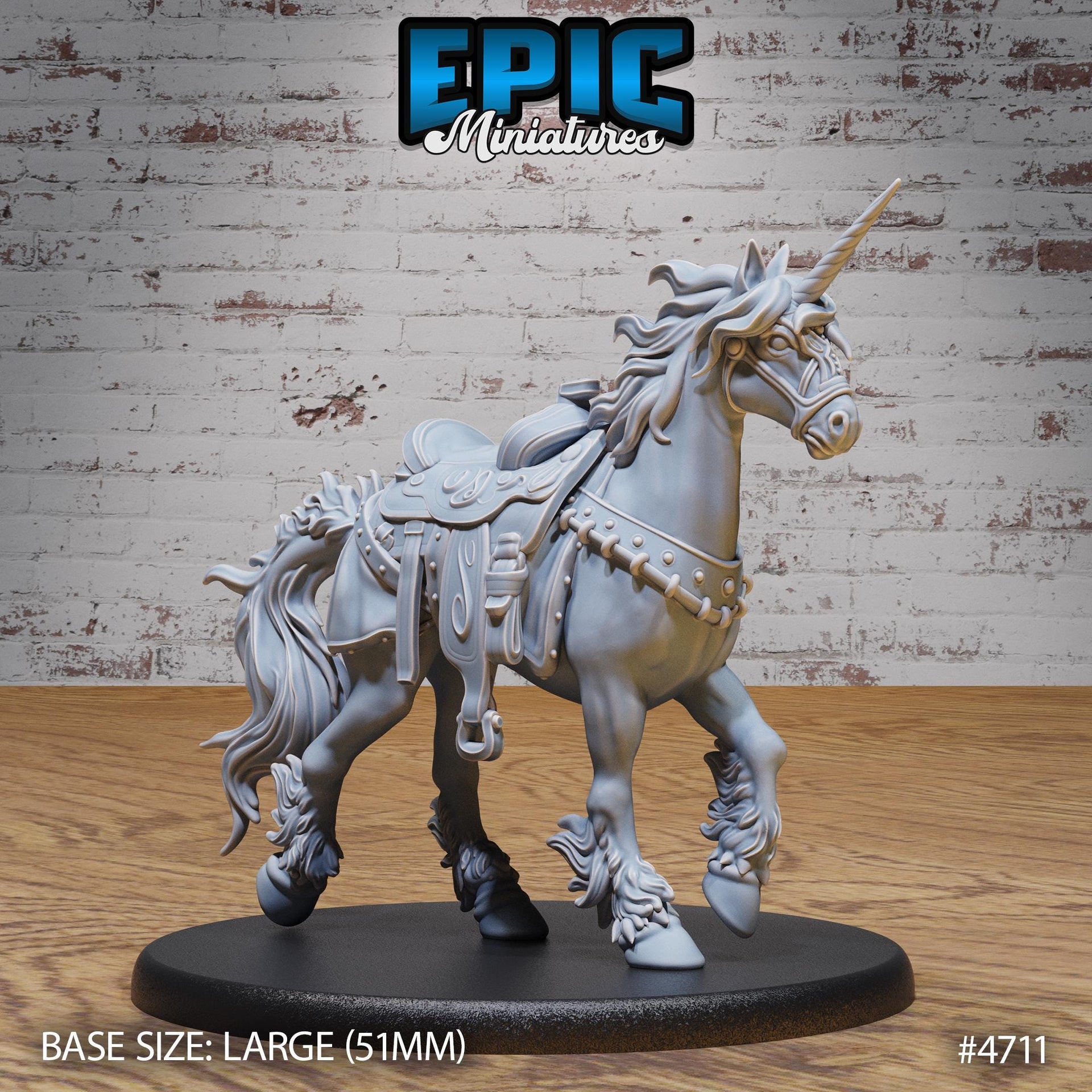 Unicorn Classic - Epic Miniatures | Old Fables | 28mm | 32mm | Pegasus | Mount