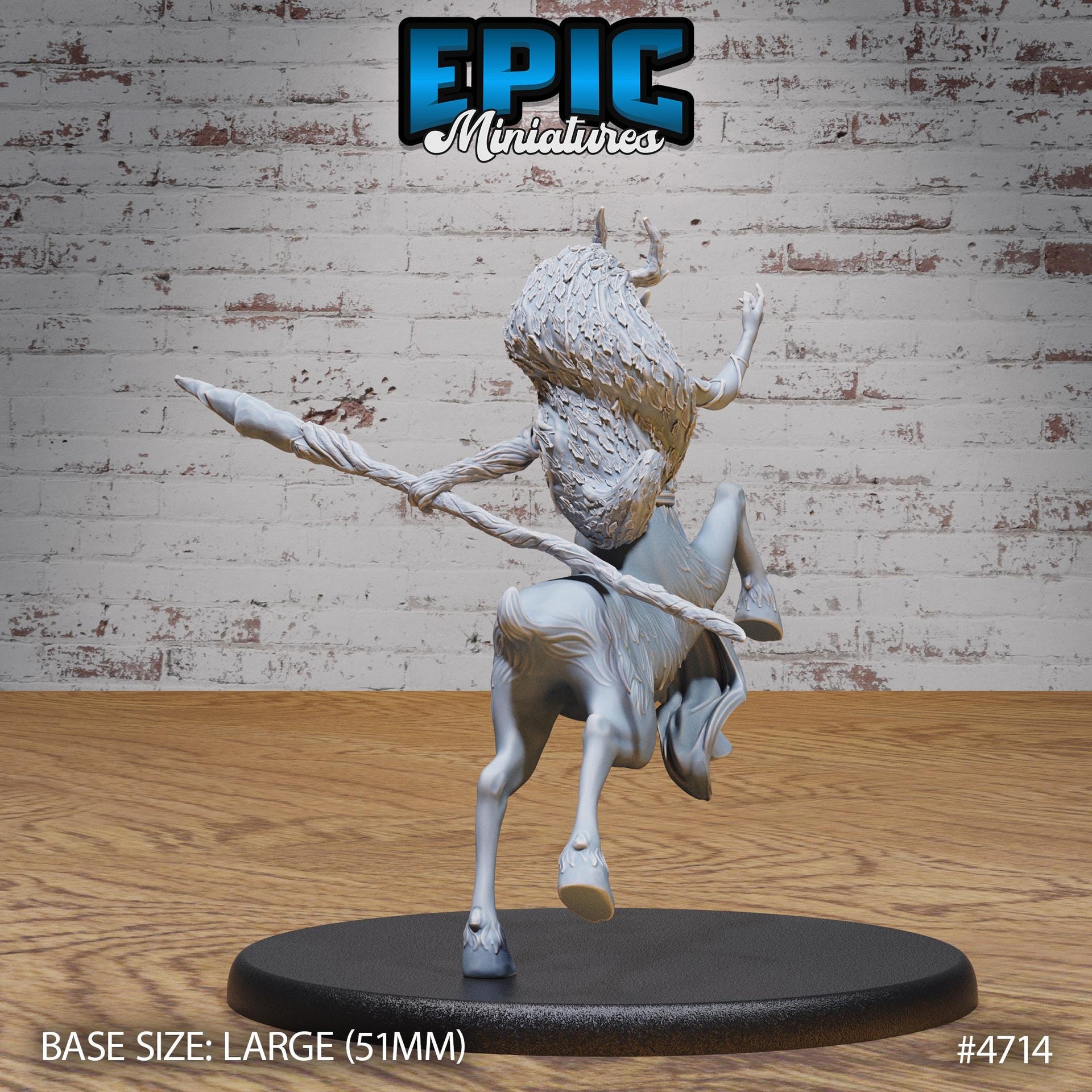 Faun Druid - Epic Miniatures | Old Fables | 28mm | 32mm | Deer Centaur | Night Elf