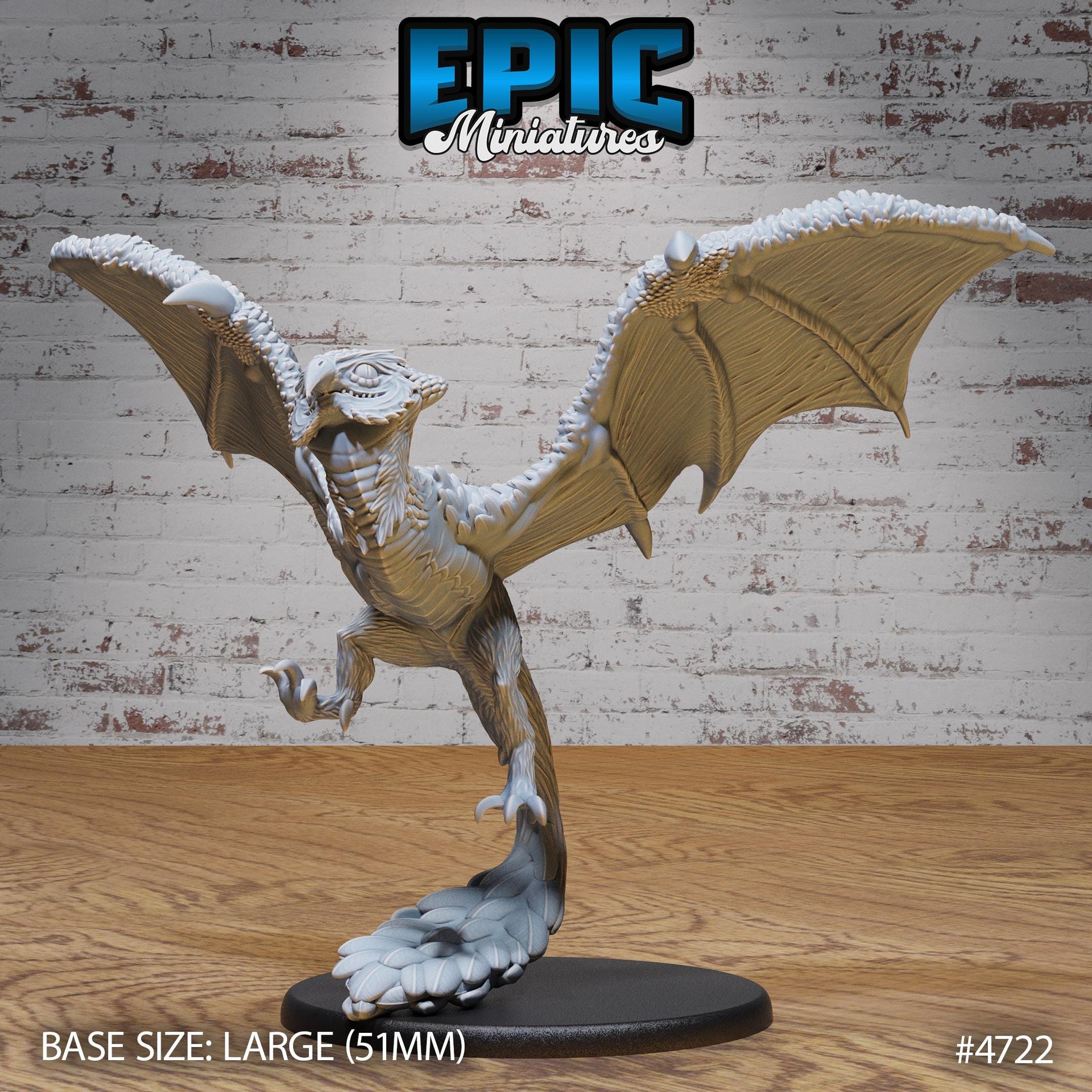 Owl Wyvern - Epic Miniatures | Old Fables | 28mm | 32mm | Drake | Dragon | Birb