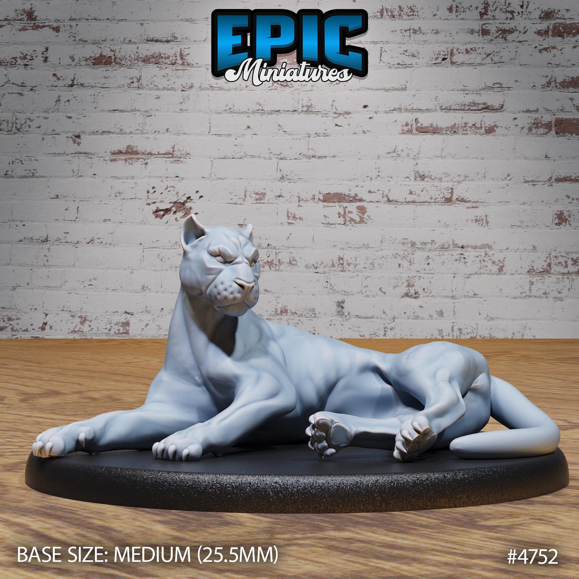 Black Panther - Epic Miniatures | Old Fables | 28mm | 32mm | Tiger | Lion