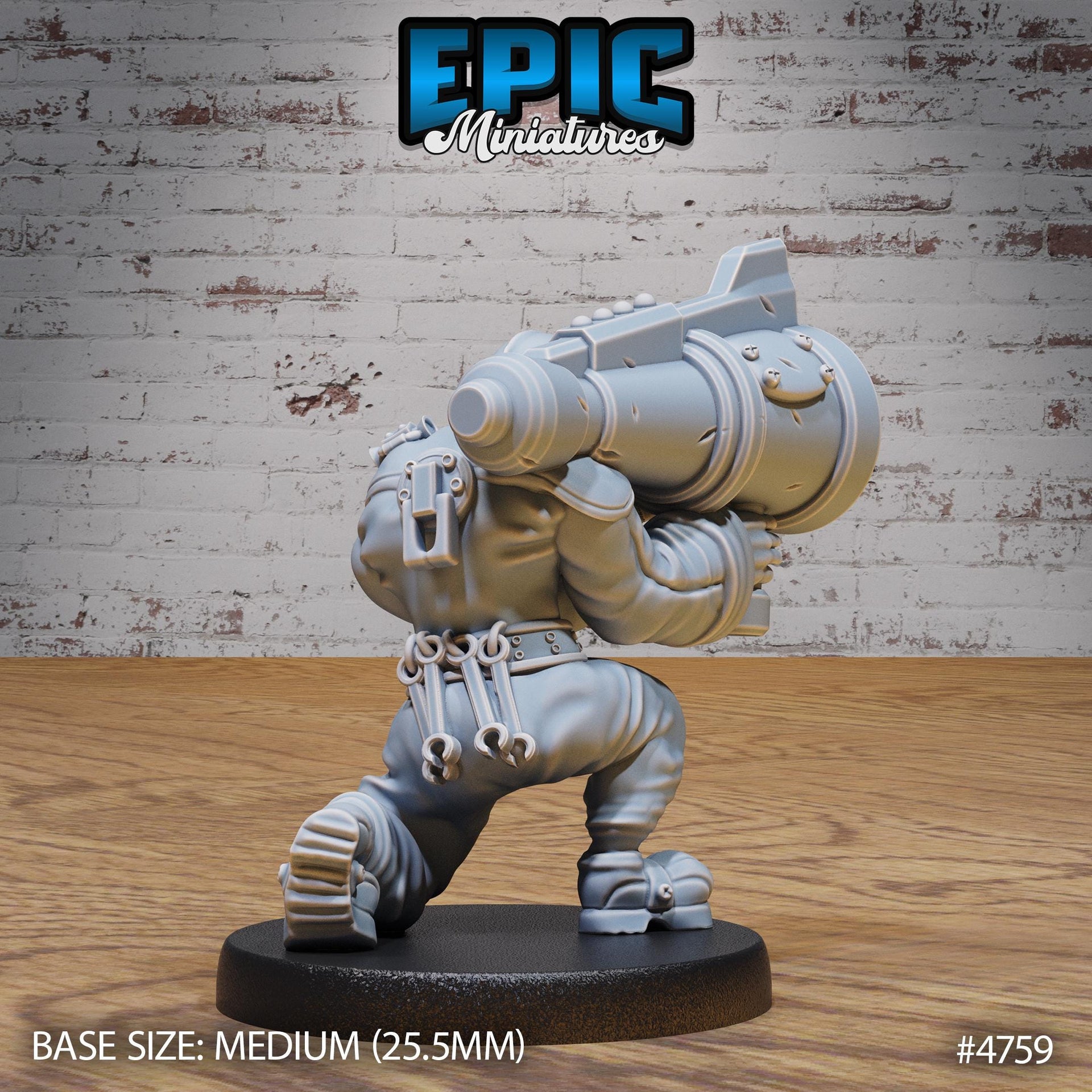 Airship Pilot - Epic Miniatures | Steam Society | 28mm | 32mm | Steam Punk | Rocket Launcher | Engineer | Mechanic