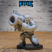 Airship Pilot - Epic Miniatures | Steam Society | 28mm | 32mm | Steam Punk | Rocket Launcher | Engineer | Mechanic