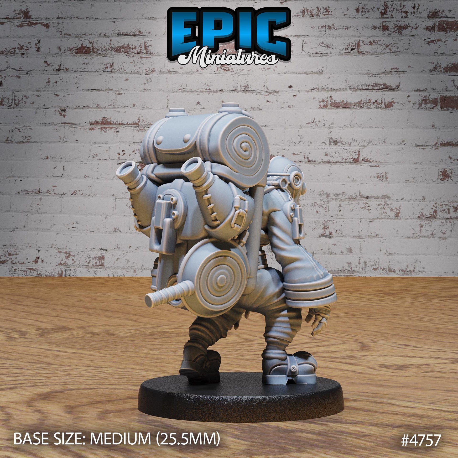 Airship Pilot - Epic Miniatures | Steam Society | 28mm | 32mm | Steam Punk | Rocket Launcher | Engineer | Mechanic