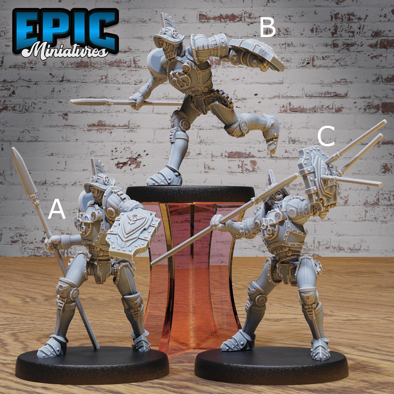 Construct Gladiator - Epic Miniatures | Steam Society | 28mm | 32mm | Steam Punk | Fighter | Robot | Mech