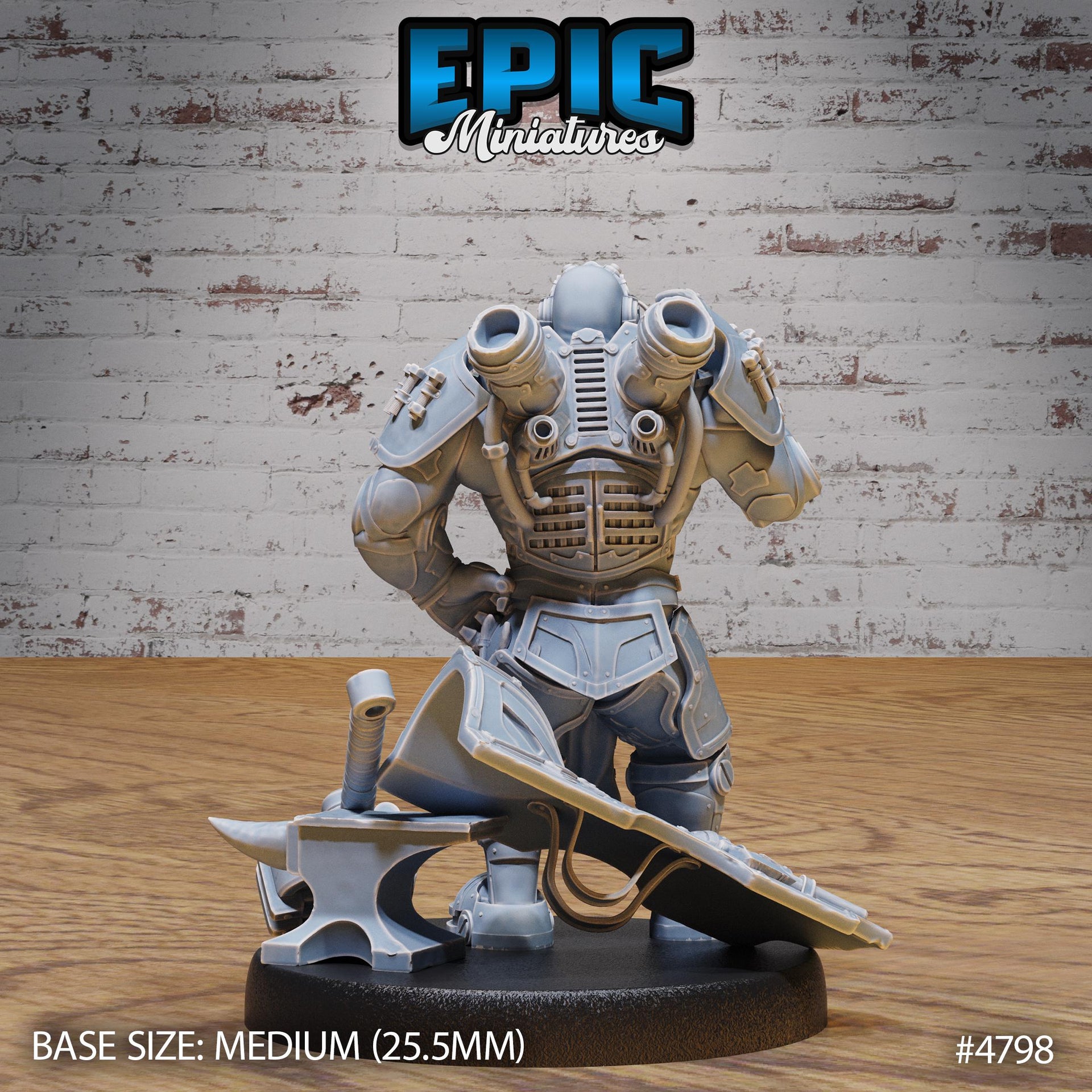 Tinkerer Knight - Epic Miniatures | Steam Society | 28mm | 32mm | Steam Punk | Power Armor | Artificer