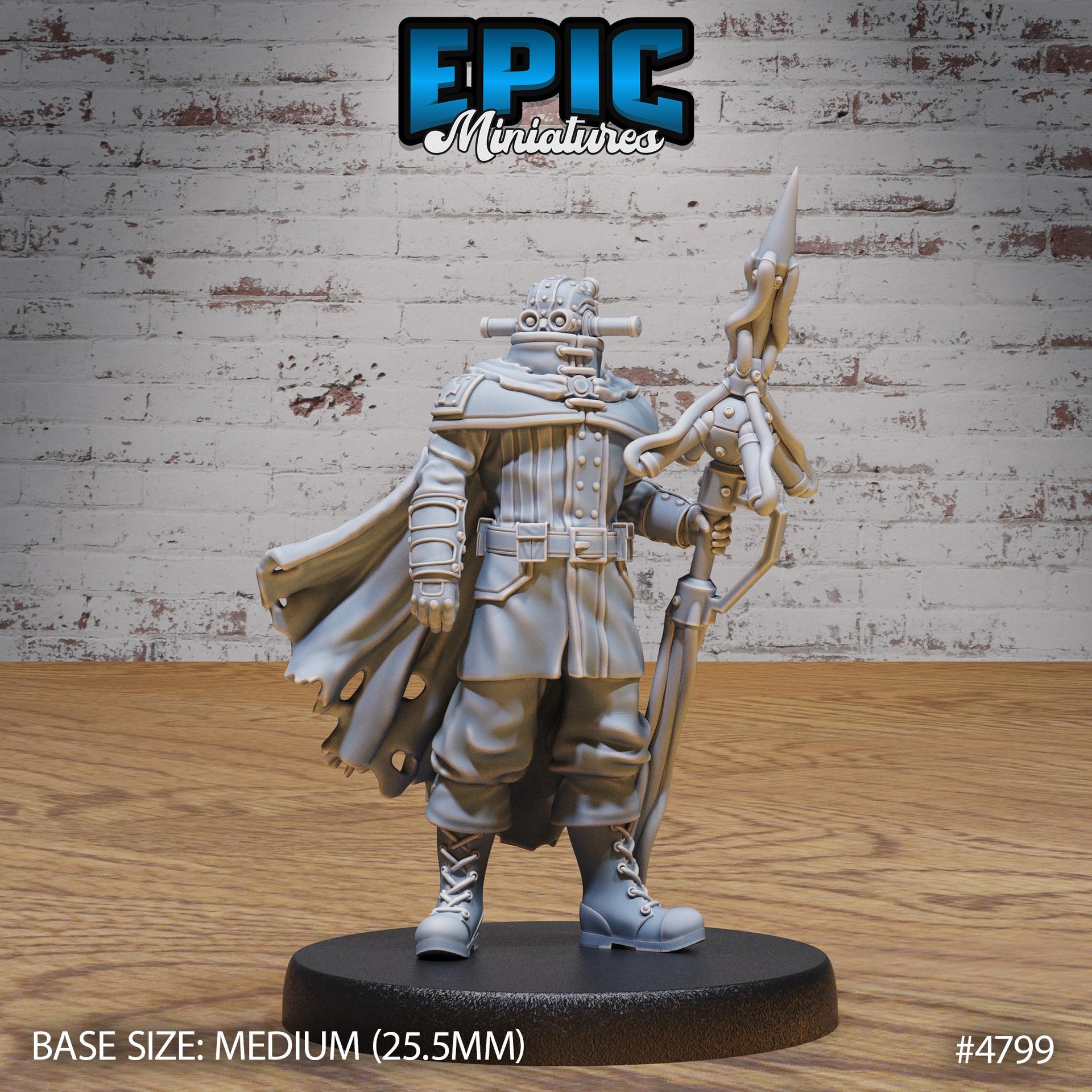 Iron Mind Warrior - Epic Miniatures | Steam Society | 28mm | 32mm | Steam Punk | Artificer | Mech | Cyborg