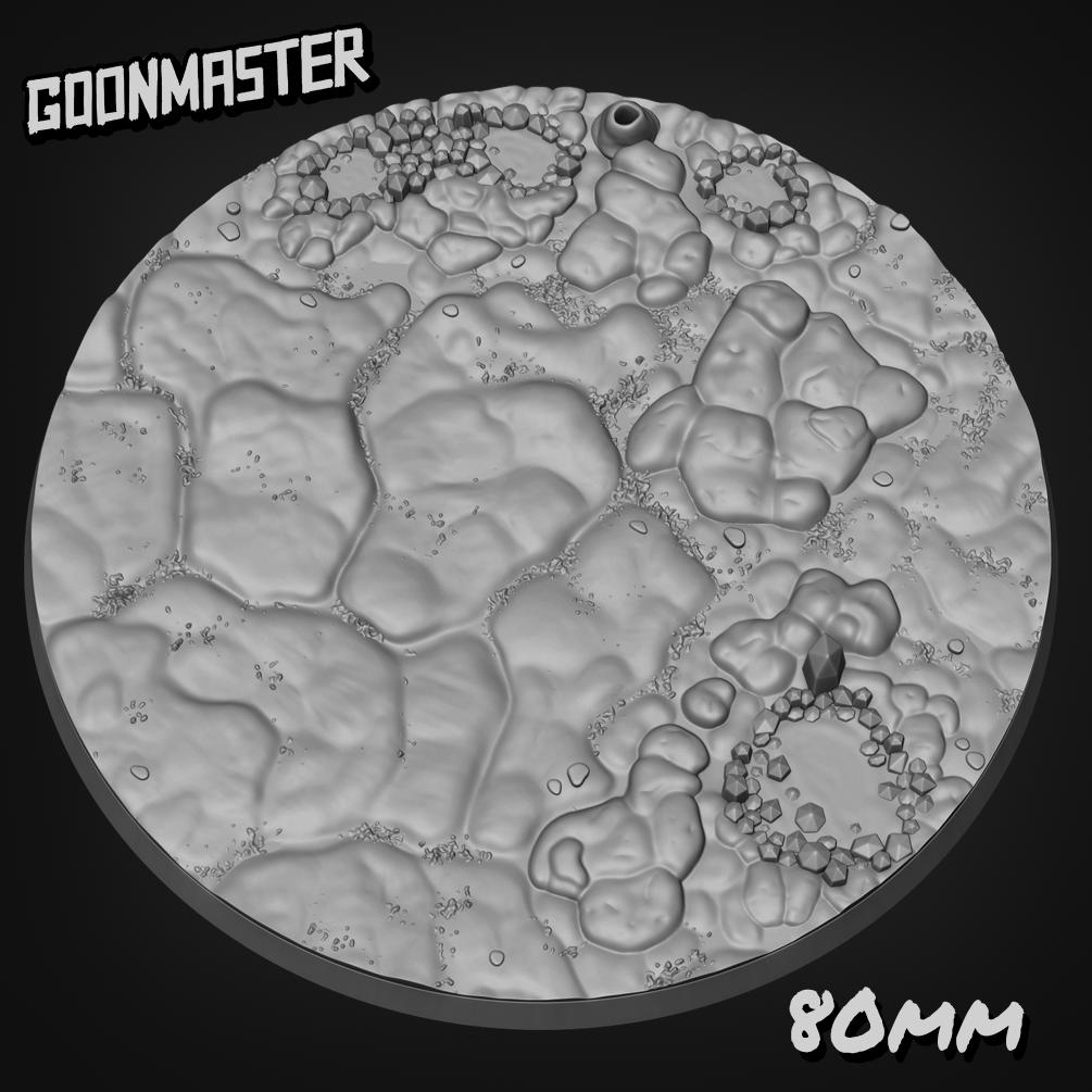 Crystal Cave Bases - Goonmaster | 25mm, 32mm, 40mm, 60, 75mm, and more for roleplaying and wargaming! Ready for Magnetizing!