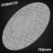 Cracked Stone Floor Bases - Goonmaster | 25mm, 32mm, 40mm, 60, 75mm, and more for roleplaying and wargaming! Ready for Magnetizing!