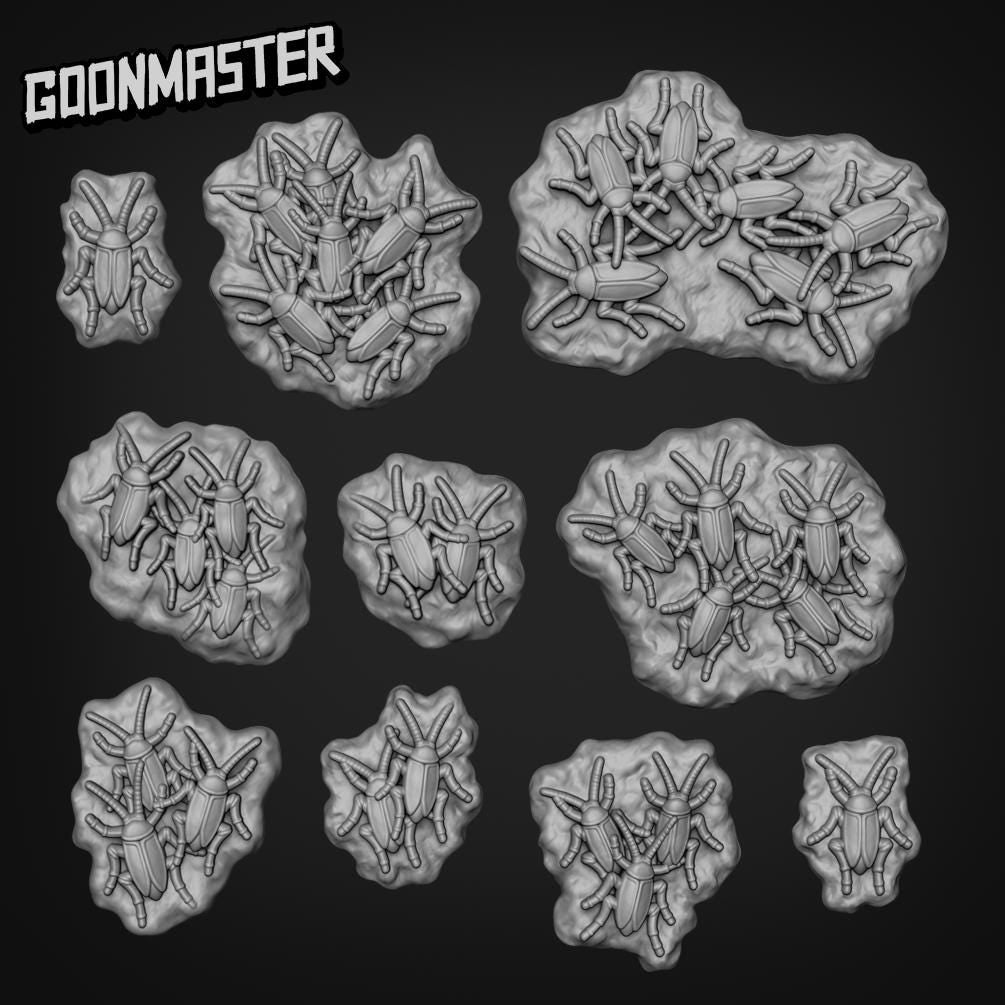 Cockroach - Goonmaster Basing Bits | Miniature | Wargaming | Roleplaying Games | 32mm | Basing Supplies | Bug | Swarm