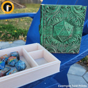 Fire Magic Book Dice Box - Fates End | Hold all your Dice, Minis, Cards, and More!