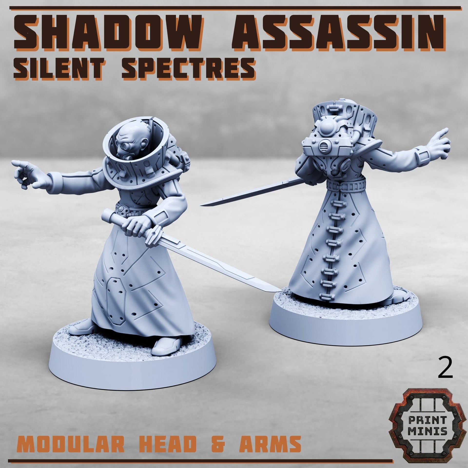 Shadow Assassin, Silent Spectres - Print Minis
