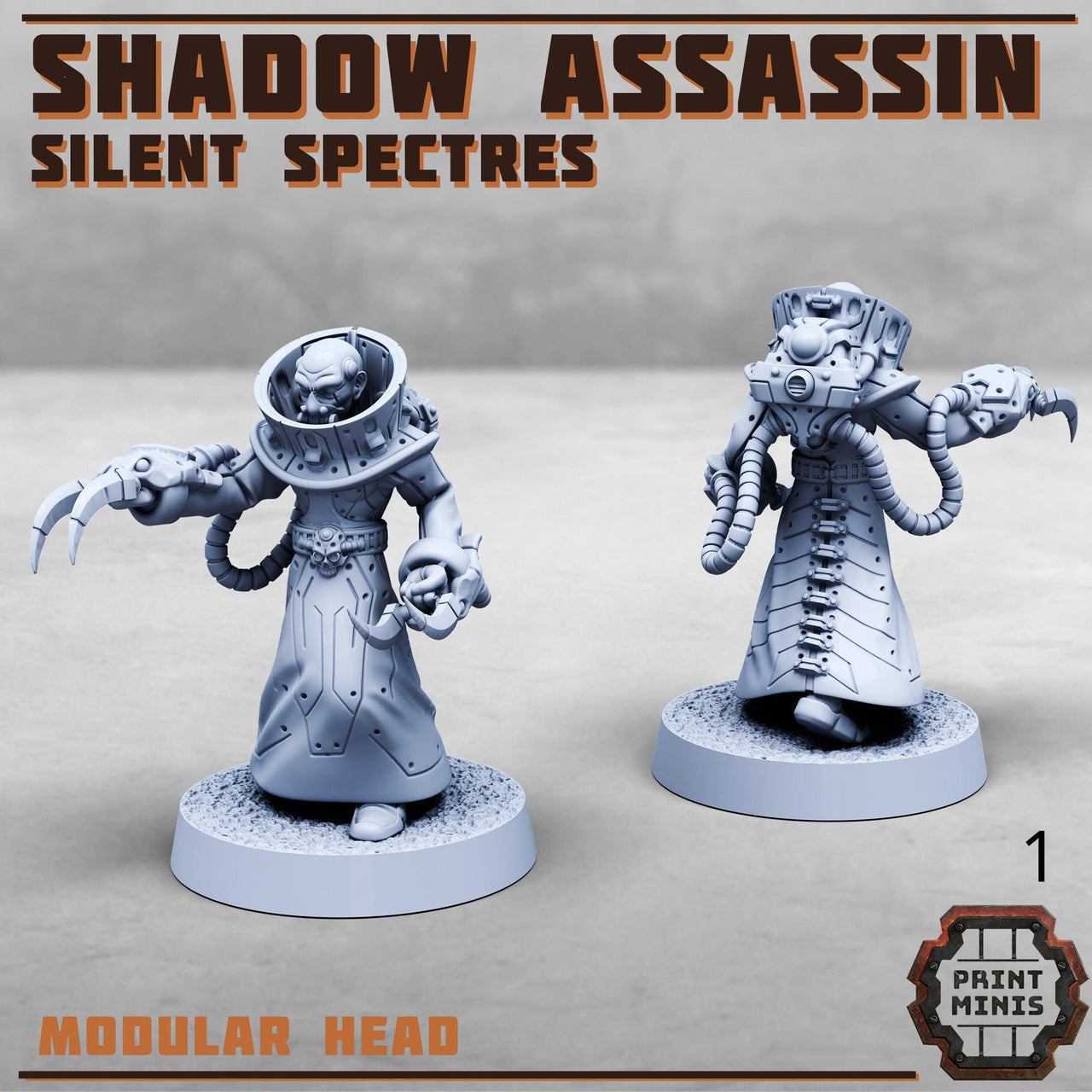 Shadow Assassin, Silent Spectres - Print Minis