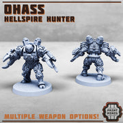 Ohass Hellspire Hunter, Modular Power Armor Brawler - Print Minis