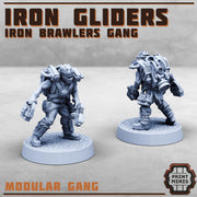 Iron Gliders, Modular Jetpack gang - Print Minis