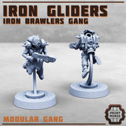 Iron Gliders, Modular Jetpack gang - Print Minis