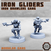 Iron Gliders, Modular Jetpack gang - Print Minis