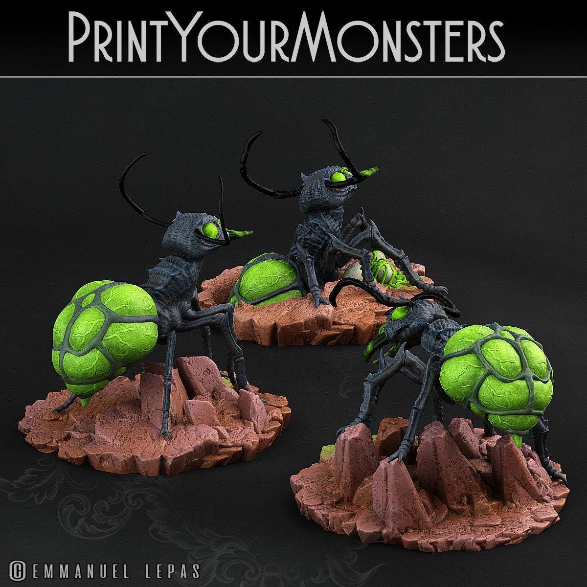 Poisonous Ants- Print Your Monsters