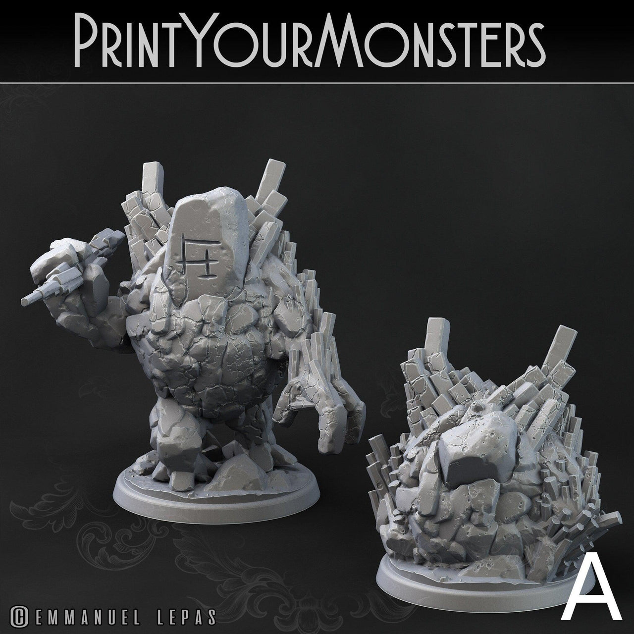 Stone Guardian, Galeb Duhr - Print Your Monsters