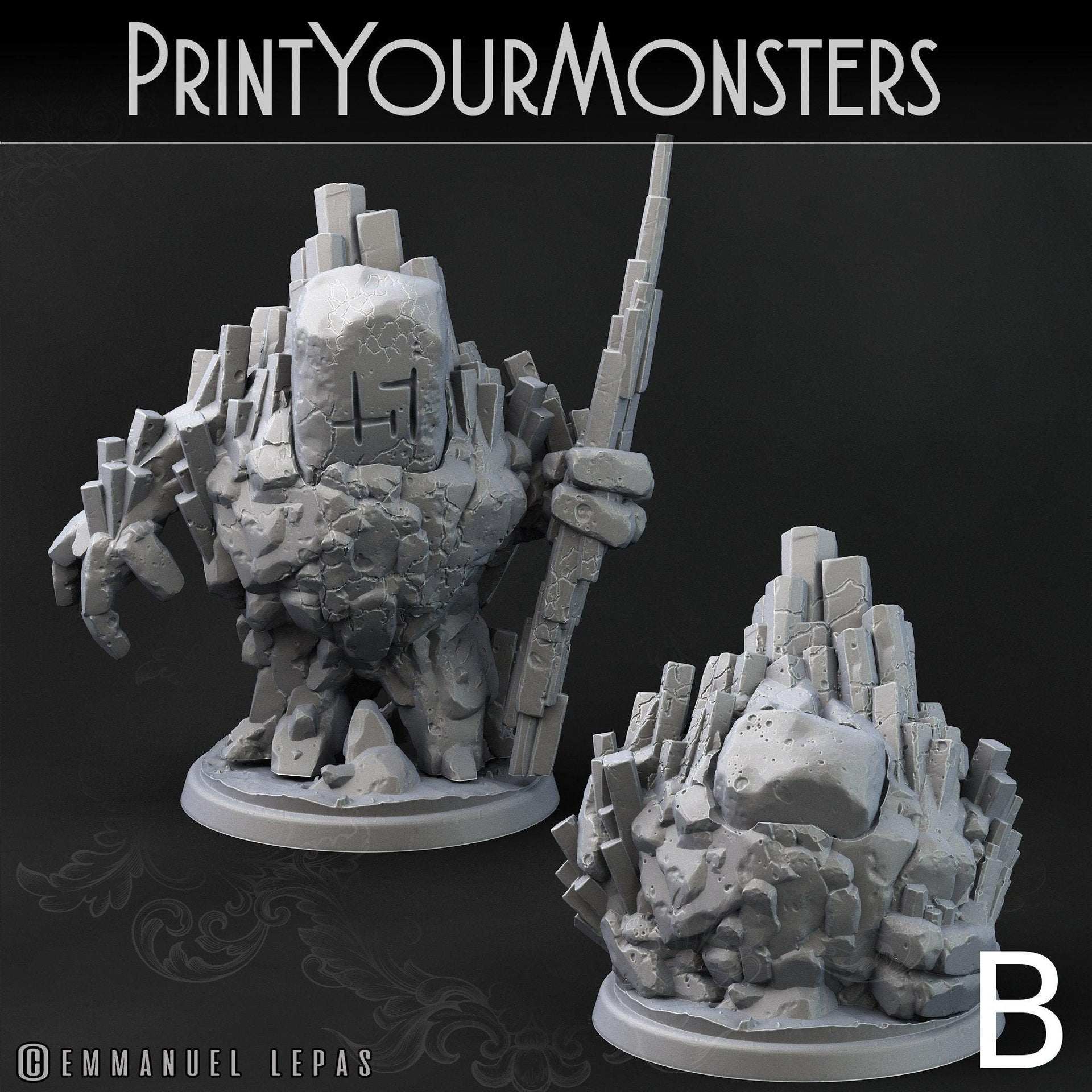 Stone Guardian, Galeb Duhr - Print Your Monsters