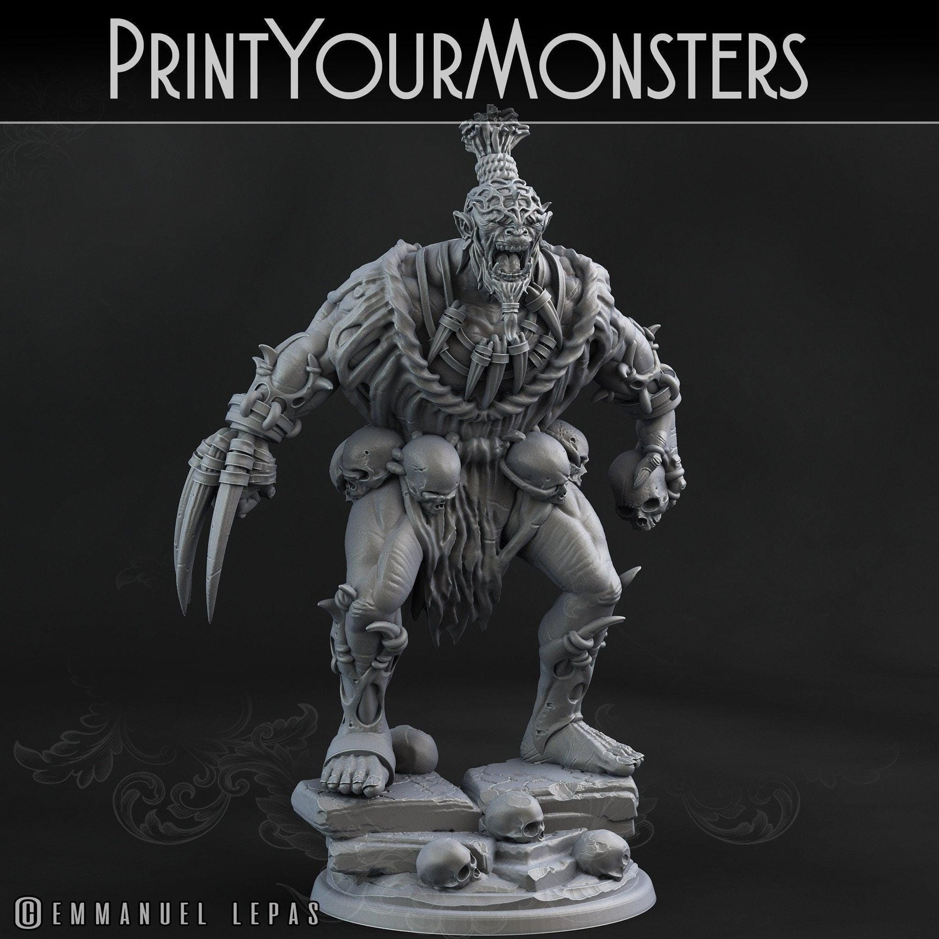 Orc Warrior - Print Your Monsters