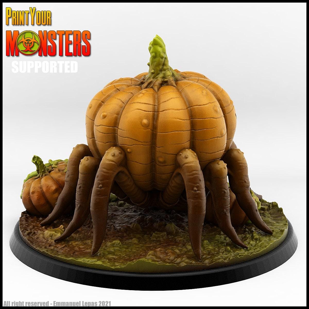 Pumpkin Spider - Print Your Monsters