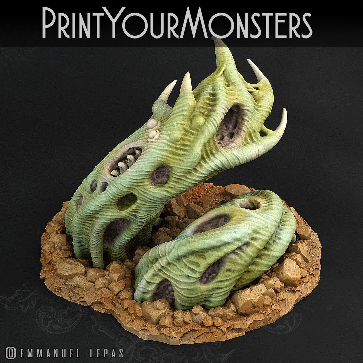 Zombie Worm - Print Your Monsters