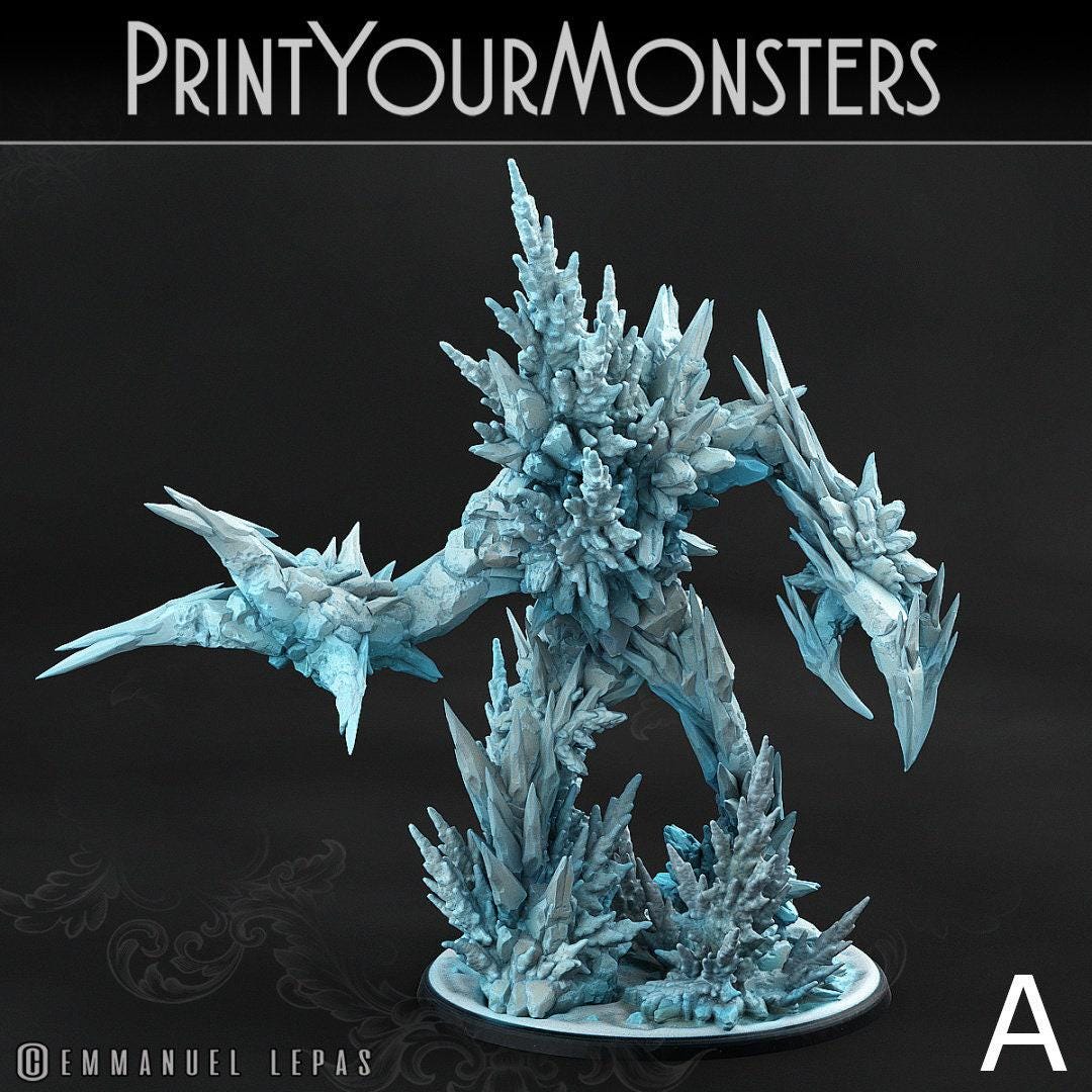 Rimethorn Frost Golems - Print Your Monsters